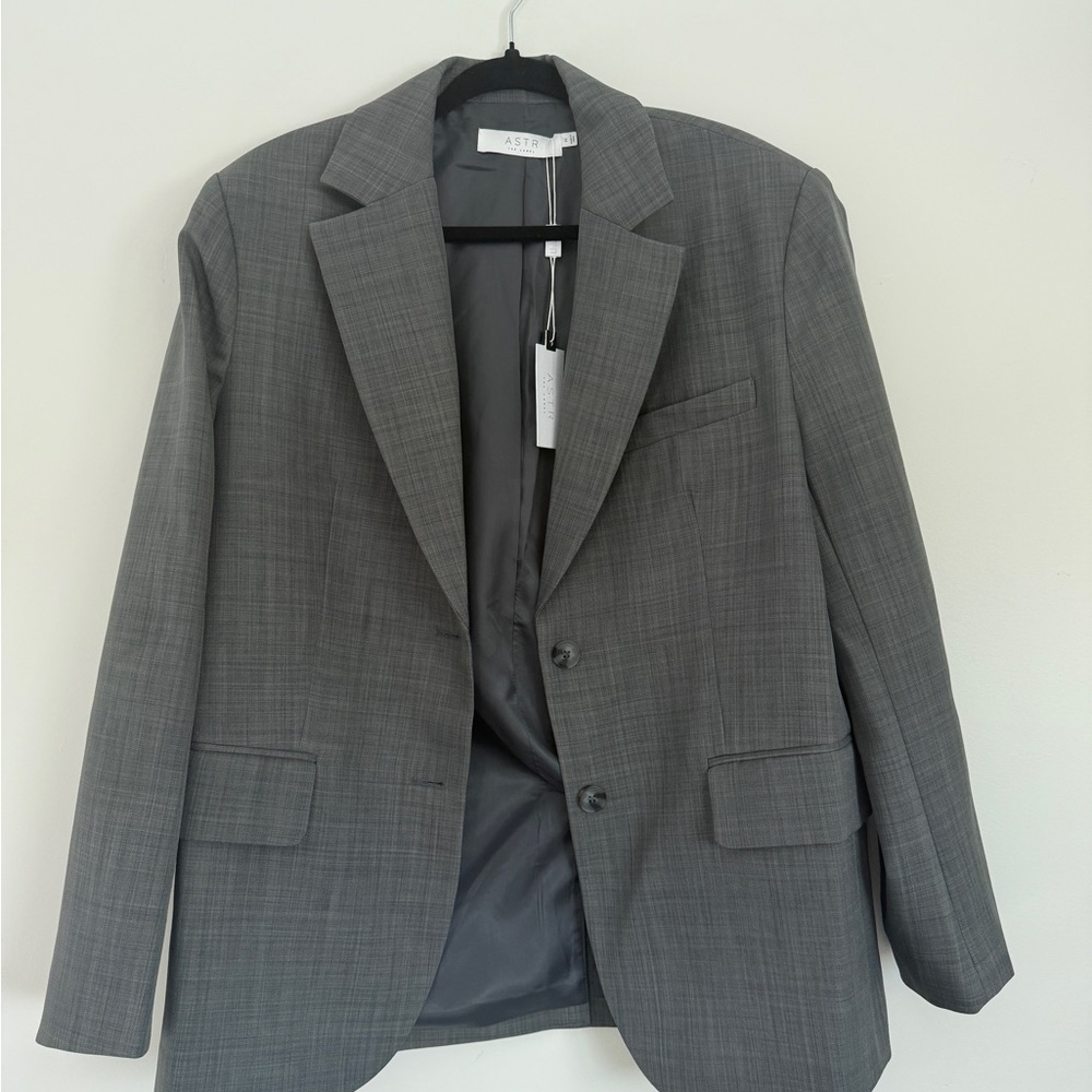 ASTR oversized Gray Blazer